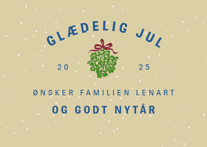Jul - Familien Lenart Julekort